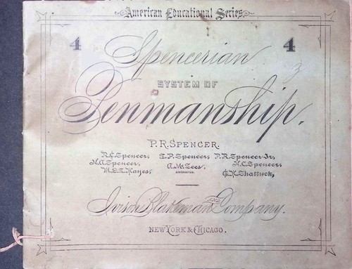 Spencerian penmanship copybook - spencerian,